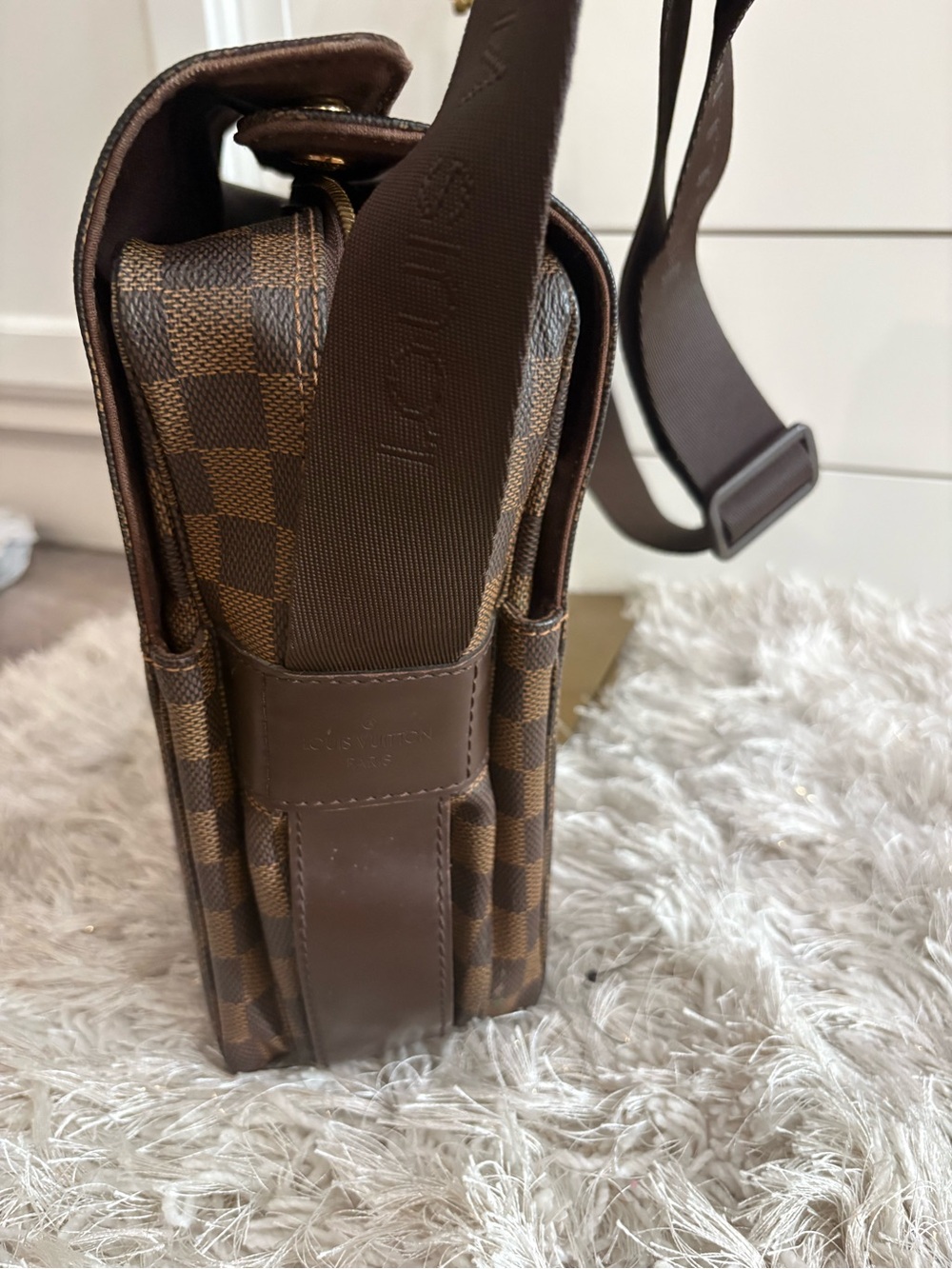 Louis Vuitton brown damier ebene navigilo Messenger bag with adjustable strap - Picture 5 of 12